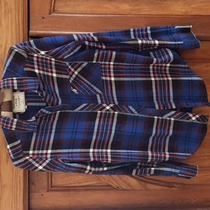 Abercrombie and Fitch Blaid flannel top size sm.